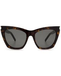 Saint Laurent - Eyewear Kate Cat Eye Frame Sunglasses - Lyst