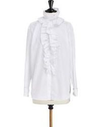 Dior - Blouse With Removable Ruched Collar - Lyst