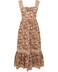 Gucci - Vintage Floralprint Midi Slip Dress - Lyst