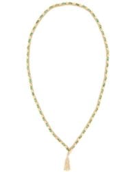 Alanui - Two-Toned Embellished Crochet Necklace - Lyst