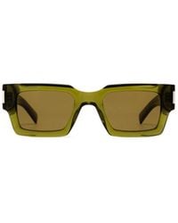 Saint Laurent - Eyewear Rectangular Frame Sunglasses - Lyst