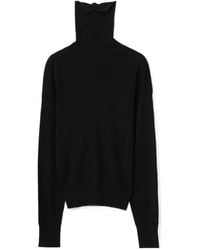 Burberry - Long Sleeved High-Neck Jumper - Lyst