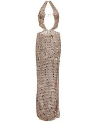 AYA MUSE - Morel Cutout Sequined Maxi Dress - Lyst