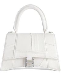 Balenciaga - Mini Hourglass Logo-Plaque Bag - Lyst
