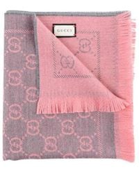 Gucci - Gg Supreme Jacquard Scarf - Lyst