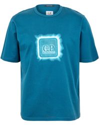 C.P. Company - Logo Crew Neck T-Shirt - Lyst
