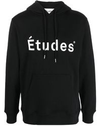 Etudes Studio - Études Studio Logo Printed Drawstring Hoodie - Lyst