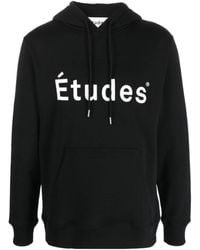 Etudes Studio - Logo Printed Drawstring Hoodie - Lyst