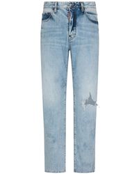 DSquared² - Light Palm Beach Wash 642 Distressed Jeans - Lyst