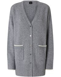 Pinko - V-Neck Button-Up Cardigan - Lyst