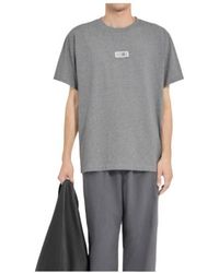 MM6 by Maison Margiela - Logo Patch T-Shirt - Lyst