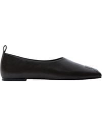 Courreges - Courrèges Minimal Square-Toe Loafers - Lyst