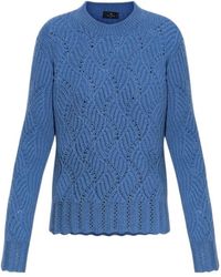 Etro - Long Sleeved Crewneck Knitted Jumper - Lyst