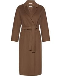 Max Mara - Virgin Wool Wrap Coat - Lyst