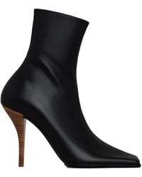 Alaïa - Square Leather Boots - Lyst