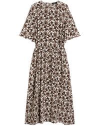 Weekend by Maxmara - Silk Crepe De Chine Dress - Lyst
