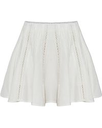 AllSaints - Frances Broderie Mini Skirt - Lyst