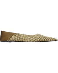 Saint Laurent - Nour Pointed Toe Slippers - Lyst