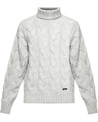 DSquared² - Roll-Neck Knitted Jumper - Lyst