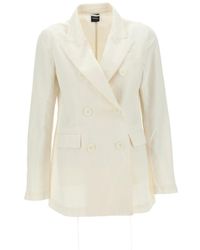 Aspesi - Flap-Pocketed Double-Breasted Blazer - Lyst