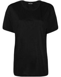 Tom Ford - Logo-Patch Short-Sleeved T-Shirt - Lyst