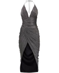 Alexandre Vauthier - A Long Dress With Side Drapes Hanging From The Neck - Lyst