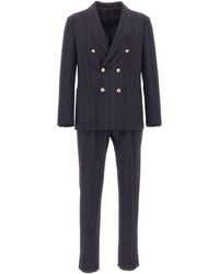 Eleventy - Pinstripe Double-Breasted Suit - Lyst