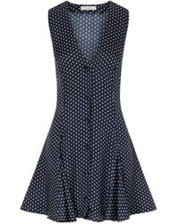 Doen - V-Neck Polka Dot Dress - Lyst