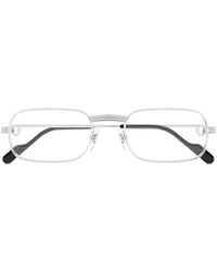 Cartier - Rectangular Frame Glasses - Lyst