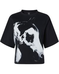 Pinko - X Patrick Mcdowell Reimagine Horse Printed Wide T-Shirt - Lyst
