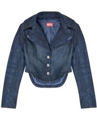 DIESEL - De-Ali- Cropped Jacket - Lyst