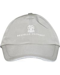 Brunello Cucinelli - Logo Embroidered Baseball Cap - Lyst