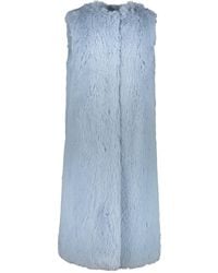 Herno - Long Faux Fur Gilet Coat - Lyst