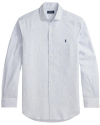 Polo Ralph Lauren - Micro-Stripe Linen Shirt - Lyst