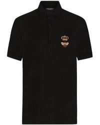 Dolce & Gabbana - Embroidery Piquet Polo - Lyst