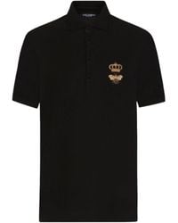 Dolce & Gabbana - Embroidery Piquet Polo - Lyst