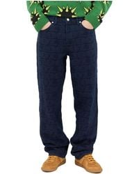 Awake Couture - Logo-Jacquard Jeans - Lyst
