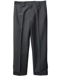 Versace - Creased Formal Trousers - Lyst