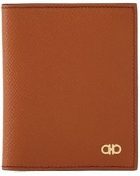 Ferragamo - Mini Gancini Logo Bif-Fold Wallet - Lyst
