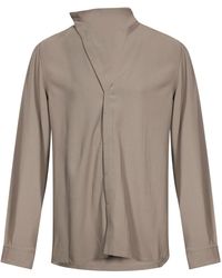 Rick Owens - Asymmetric-Front Long-Sleeve Shirt - Lyst