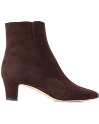 Manolo Blahnik - Suede Ankle Boots - Lyst