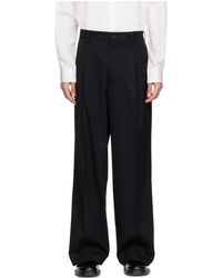 Ssstein - Pleated Wide-Leg Trousers - Lyst
