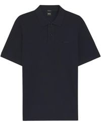 BOSS - Boss Short-Sleeved Straight Hem Polo Shirt - Lyst