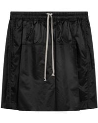 Moncler - Moncler Rick Owens Logo Embroidered Drawstring Shorts - Lyst