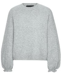 ROTATE BIRGER CHRISTENSEN - Balloon-Sleeve Knitted Sweater - Lyst