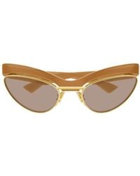 Bottega Veneta - Eyewear Duo Angle Cat Eye Sunglasses - Lyst