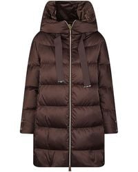 Herno - Zip-Up Drawstring Hooded Down Coat - Lyst