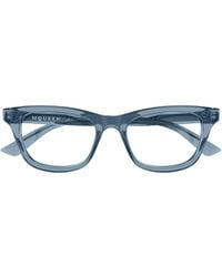 McQueen - Eyewear Square Frame Glasses - Lyst