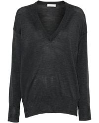 Roberto Collina - Long-Sleeved Ribbed Sweater - Lyst