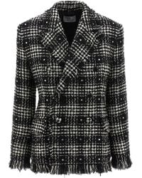 GIUSEPPE DI MORABITO - Rhinestone Tweed Jacket - Lyst